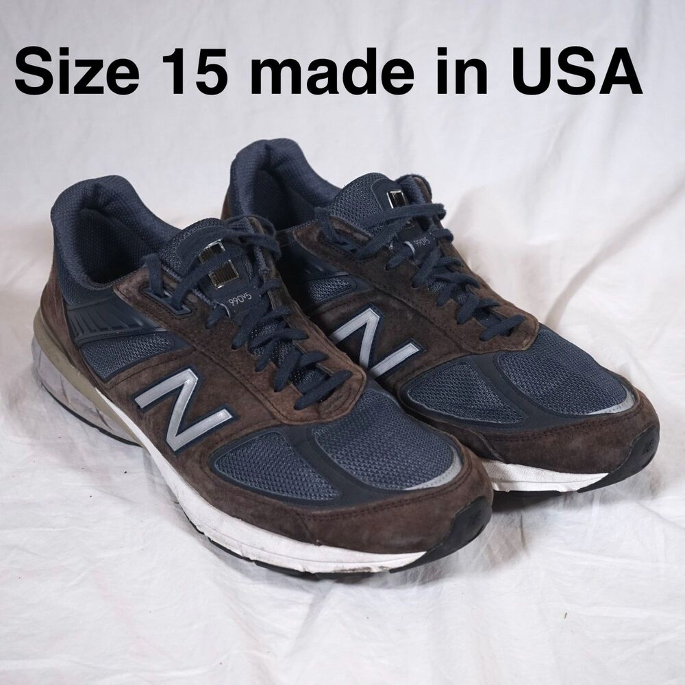 New Balance 990v5 Made in USA Men’s Size 15 Blue Navy Brown